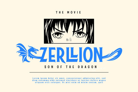 Zekista - Hero Display Font Font twinletter 