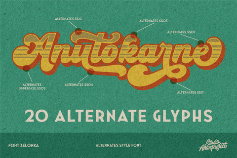 Zelonka Font ahweproject 