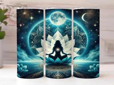 Zen Boho Yoga Meditation Tumbler Wrap, Boho Yoga Tumbler, 20Oz Sublimation Wrap, Meditation Tumbler Design, Spiritual Boho Wrap, Mindfulness Drinkware, Yoga Gift Idea Sublimation Lara' s Designs 