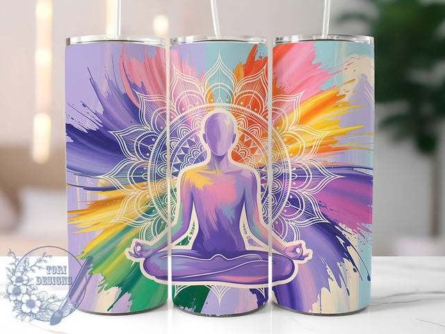 Zen Meditation Relaxation Spa Tumbler, Spa Theme Wrap, Relaxation Drinkware, Heat Transfer Cup, Calming Yoga Design, 20Oz Sublimation Wrap, Mindfulness Gift Idea Sublimation ToriDesigns 