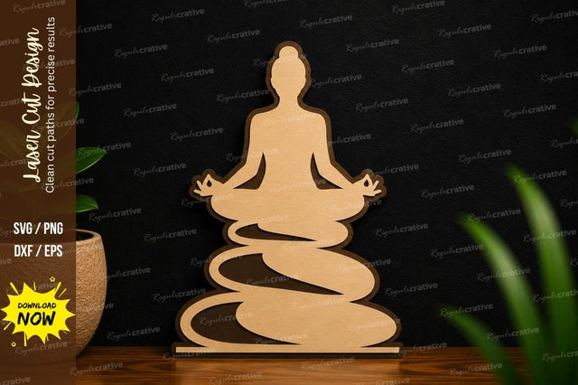 Zen Meditation Stone Balance Laser Cut SVG File SVG Regulrcrative 