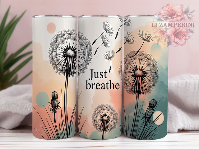 Zen Mindfulness Wellness Tumbler Wrap, Meditation Design, Self Care Art, Wellness Message Cup, Positive Words Gift, Inspirational Wrap, Zen Sublimation Sublimation Li Zamperini 