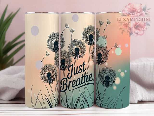 Zen Mindfulness Wellness Tumbler Wrap, Meditation Design, Self Care Art, Wellness Message Cup, Positive Words Gift, Inspirational Wrap, Zen Sublimation Sublimation Li Zamperini 