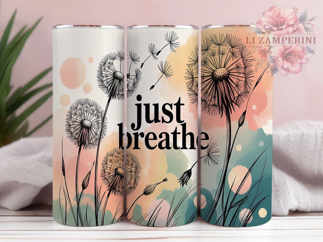Zen Mindfulness Wellness Tumbler Wrap, Meditation Design, Self Care Art, Wellness Message Cup, Positive Words Gift, Inspirational Wrap, Zen Sublimation Sublimation Li Zamperini 
