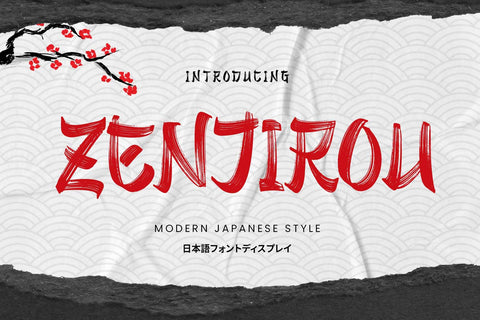 Zenjirou - Japanese Style Font Arterfak Project 