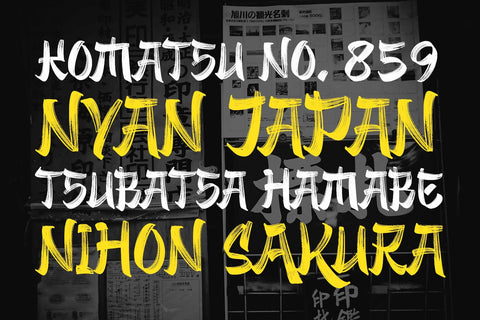 Zenjirou - Japanese Style Font Arterfak Project 