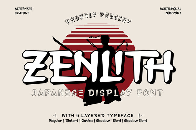 Zenlith - Japan Display Font Font twinletter 