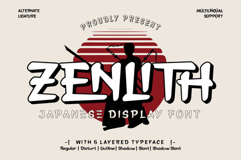 Zenlith - Japan Display Font Font twinletter 