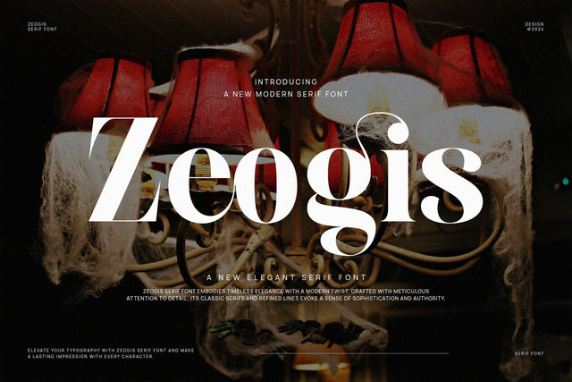 Zeogis - Elegant Serif Font Font studioalmeera 