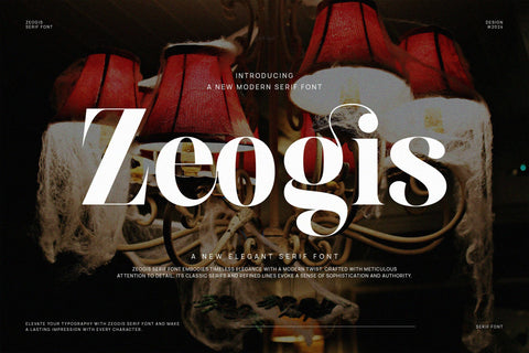 Zeogis - Elegant Serif Font Font studioalmeera 