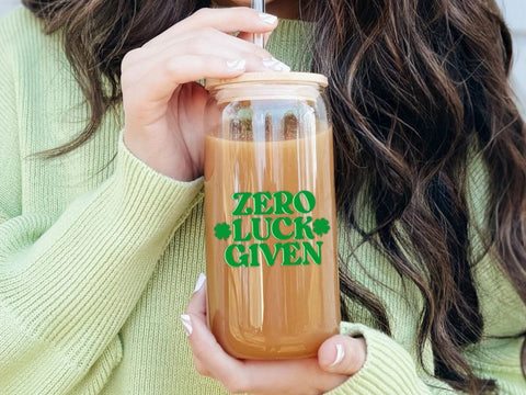 Zero Luck Given SVG | Sassy St. Patrick's Design SVG So Fontsy VIP Design Shop 