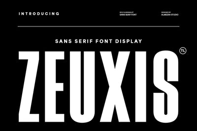 Zeuxis - Bold & Minimalist Sans Font studioalmeera 