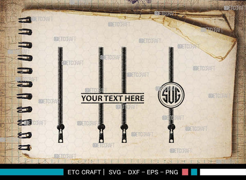Zipper Monogram, Zipper Silhouette, Zipper SVG Bundle, Black Zipper Svg, Zipperstop Svg, Open Zipper Svg, Zipper Pattern Svg, Zip Puller Svg, SB00583 SVG ETC Craft 