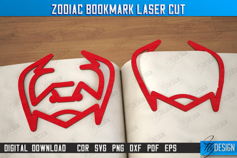 Zodiac Bookmark | Wooden Bookmark | Astrology | Book Lover | Zodiac Sign | CNC File SVG Fly Design 