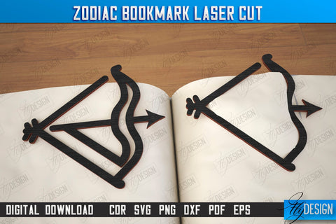 Zodiac Bookmark | Wooden Bookmark | Astrology | Book Lover | Zodiac Sign | CNC File SVG Fly Design 