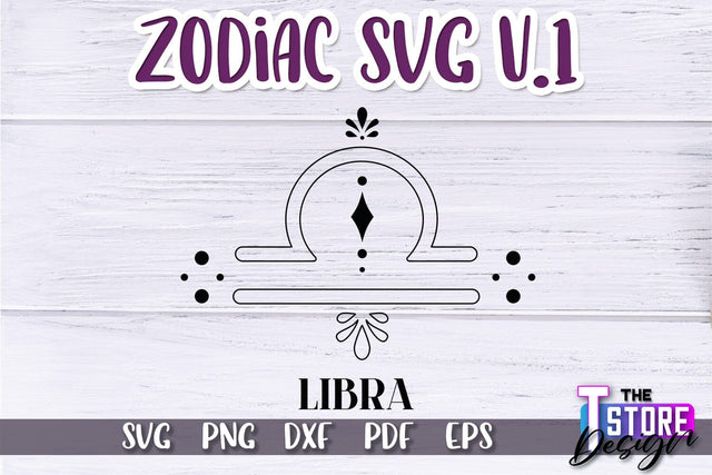 Zodiac SVG Design | Astrology Design | SVG Design v.1 SVG The T Store Design 