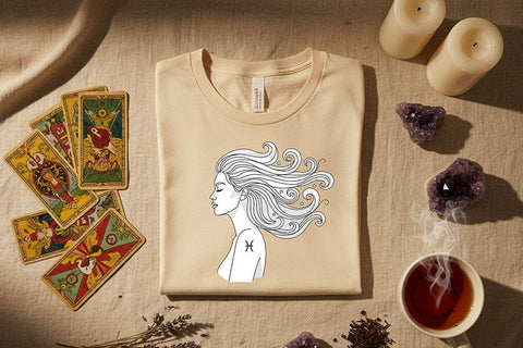 Zodiac Woman Silhouette Bundle, Astrology Png Set, Feminine Line Art, Celestial Zodiac Signs, Boho Aesthetic Clipart, Spiritual Art Pngs SVG TiffsCraftyCreations 