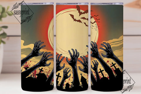 Zombie Apocalypse 20oz Tumbler Wrap Sublimation sassyprint 