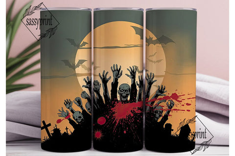 Zombie Apocalypse 20oz Tumbler Wrap Sublimation sassyprint 
