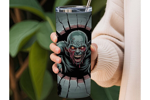 Zombie Breakout 20oz Tumbler Wrap Sublimation DesignSVG 