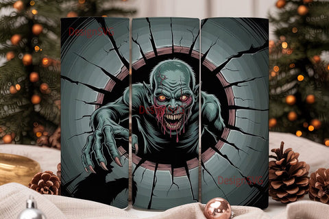 Zombie Breakout 20oz Tumbler Wrap Sublimation DesignSVG 