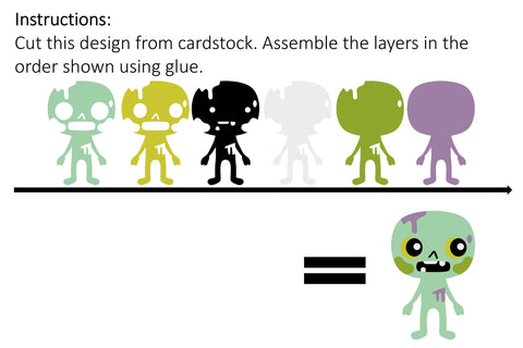 Zombie Design SVG Digital Gems 