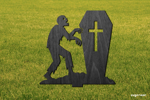 Zombie Garden Stake Laser Cut SVG SvgOcean 