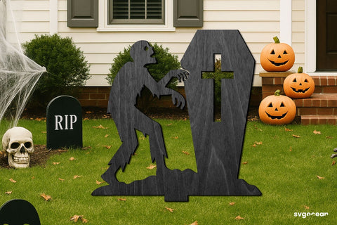 Zombie Garden Stake Laser Cut SVG SvgOcean 
