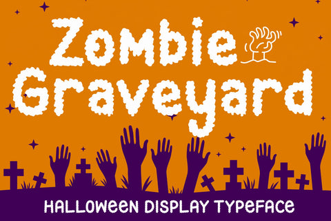 Zombie Graveyard Font AEN Creative Store 