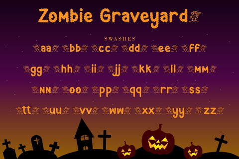 Zombie Graveyard Font AEN Creative Store 