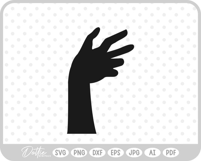 Zombie Hand Halloween SVG DottieDigitals 