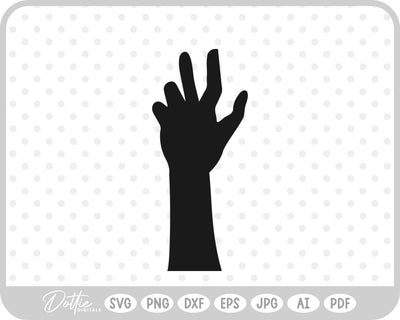 Zombie Hand Halloween SVG DottieDigitals 