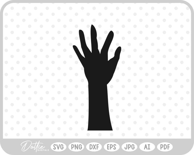 Zombie Hand Halloween SVG DottieDigitals 