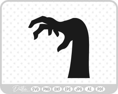Zombie Hand Halloween SVG DottieDigitals 