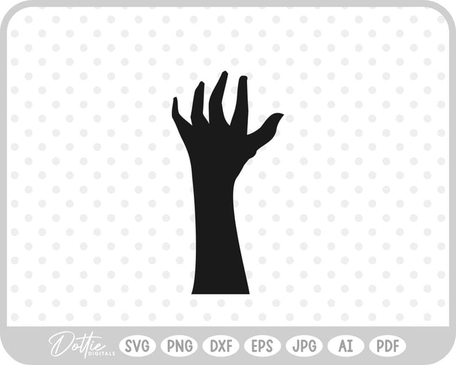 Zombie Hand Halloween SVG DottieDigitals 