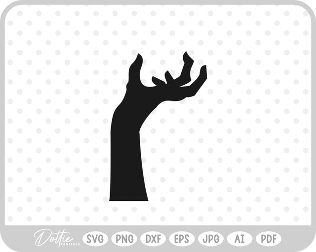 Zombie Hand Halloween SVG DottieDigitals 