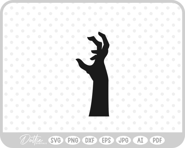 Zombie Hand Halloween SVG DottieDigitals 
