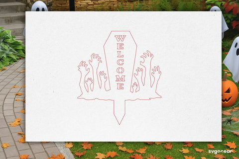 Zombie Hands Garden Stake Laser Cut SVG SvgOcean 