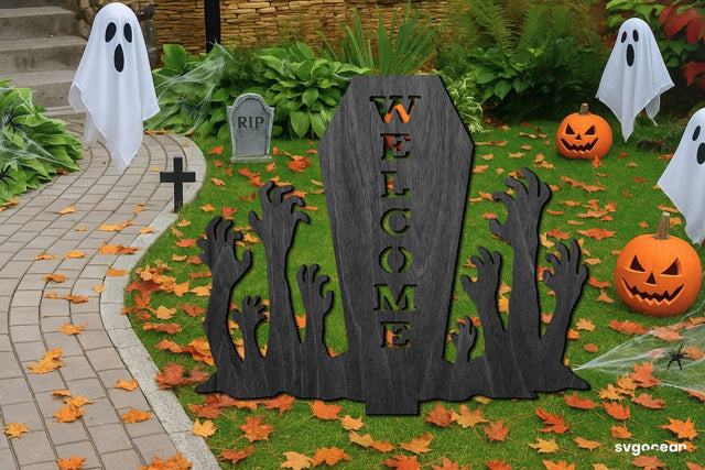 Zombie Hands Garden Stake Laser Cut SVG SvgOcean 