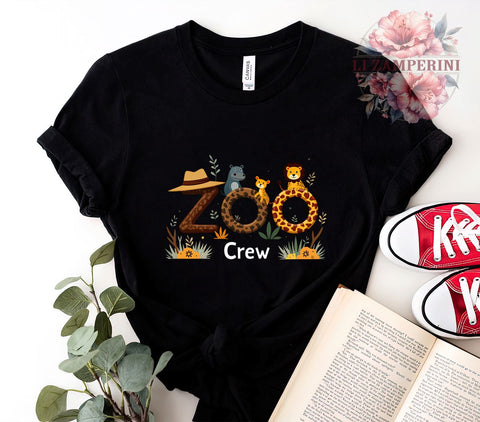 Zoo Crew PNG, Kids Zoo Trip, Giraffe PNG, Animal PNG, Digital Download, Sublimation Art, Children’s Graphics, Safari Theme Sublimation Li Zamperini 