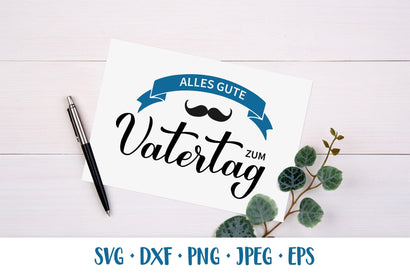 Zum Vatertag SVG. Happy Fathers Day in German greeting card SVG LaBelezoka 