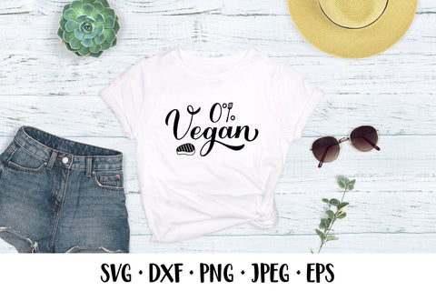 0% vegan SVG. Grilling quote. BBQ saying. Shirt design SVG LaBelezoka 