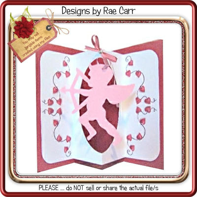017 Valentine Pop Out Insert SVG Greeting Card SVG Designs by Rae 