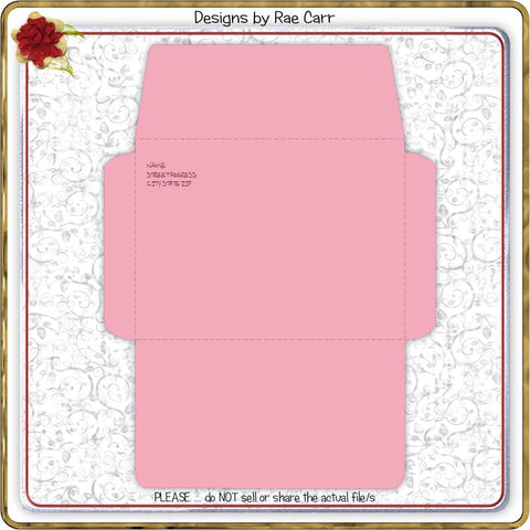 024 Quarter Fold Envelope SVG Designs by Rae 
