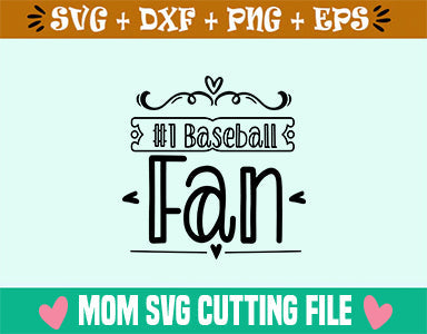 #1 Baseball Fan SVG SVG SVG Studio 