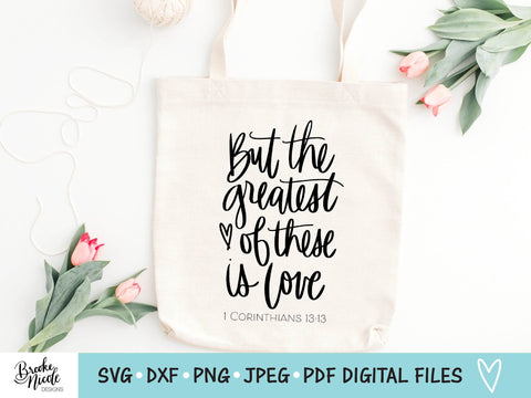 1 Corinthians 13:13 SVG Cut File | 1 Corinthians 13 printable | png | jpeg | dxf | Cricut SVG | Silhouette | christian wedding svg SVG Brooke Nicole Designs 
