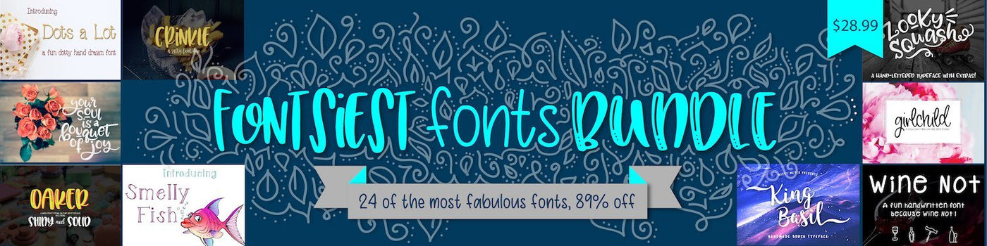 1 Day Only (7/23): Fontsiest Fonts Bundle