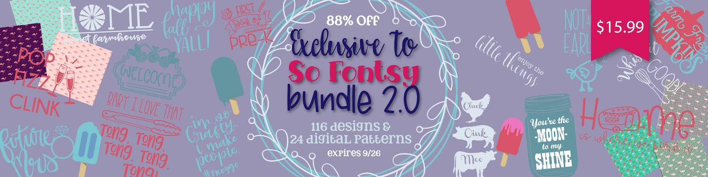 1 Day Only: Exclusive to So Fontsy Bundle 2.0