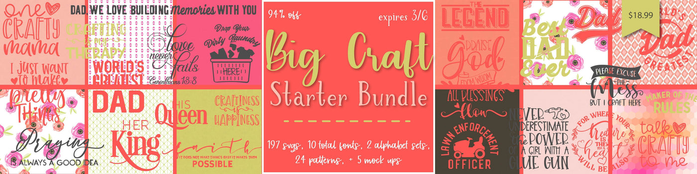 1 Day Only Throwback: Big Craft Starter Bundle