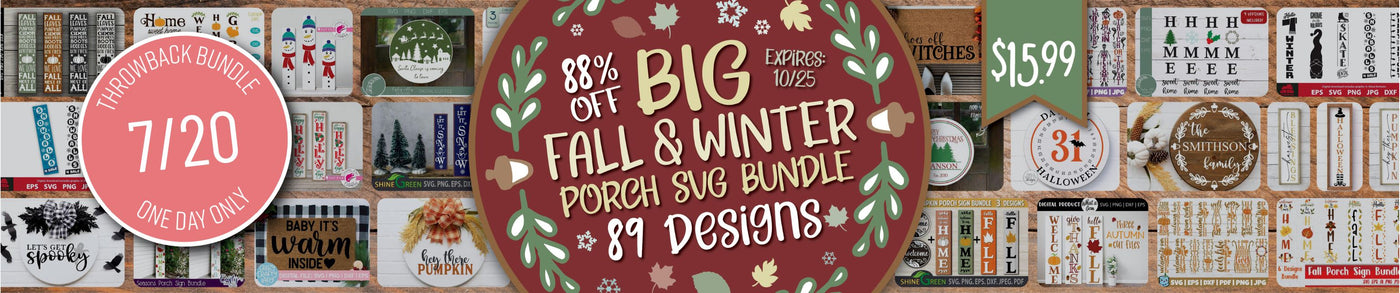 1 Day Only Throwback: Big Fall and Winter Porch Bundle